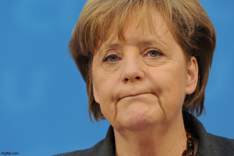Angela Merkel Frown | image tagged in angela merkel frown | made w/ Imgflip meme maker