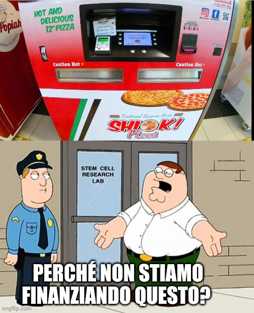 È un'idea adorabile per gli amanti della pizza | PERCHÉ NON STIAMO FINANZIANDO QUESTO? | image tagged in why are we not funding this,pizza vending machine | made w/ Imgflip meme maker