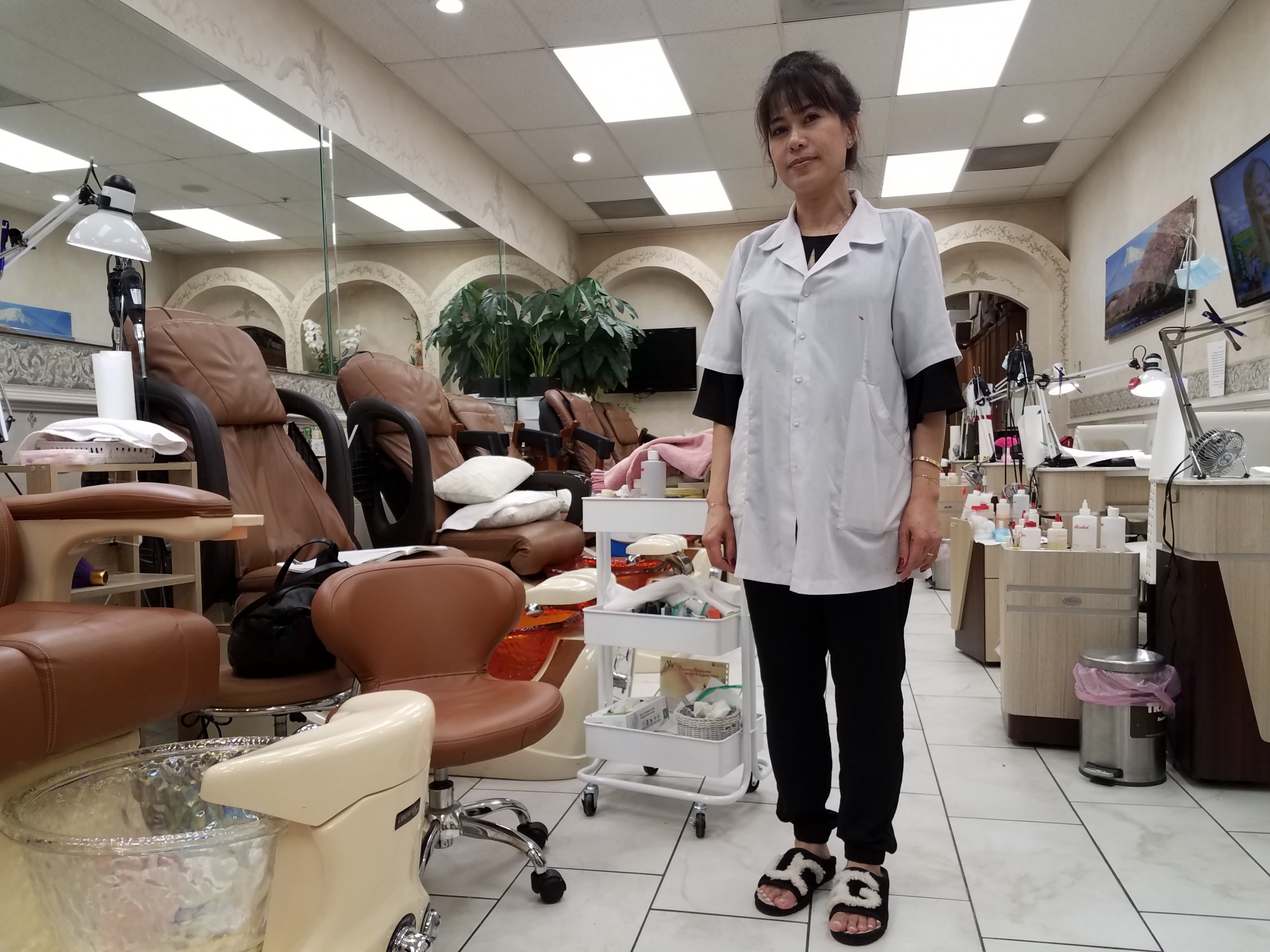 High Quality Asian Nail Salon After Pandemic Blank Meme Template