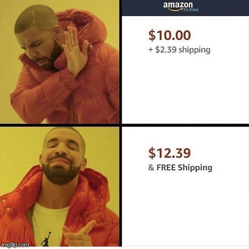 Drake Hotline Bling | image tagged in amazon,drake hotline bling,funny | made w/ Imgflip meme maker