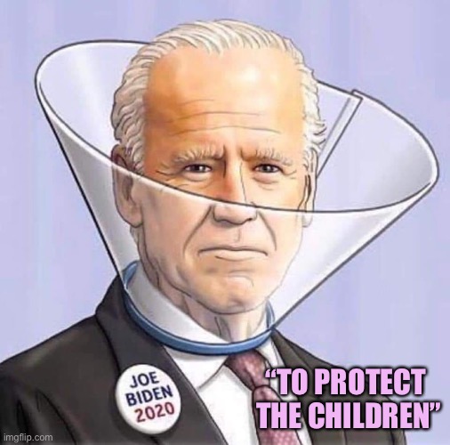 Joe Biden | “TO PROTECT
 THE CHILDREN” | image tagged in joe biden | made w/ Imgflip meme maker