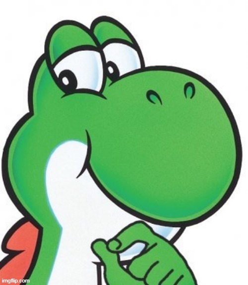 Thinking Yoshi | image tagged in thinking yoshi | made w/ Imgflip meme maker