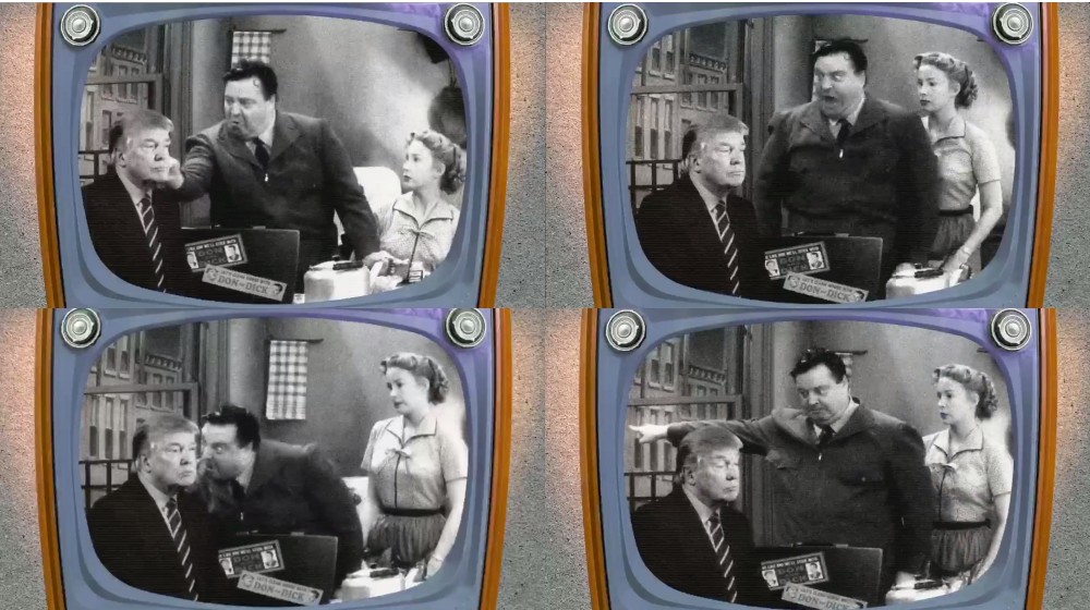 Honeymooners Blabbermouth Trump Blank Meme Template