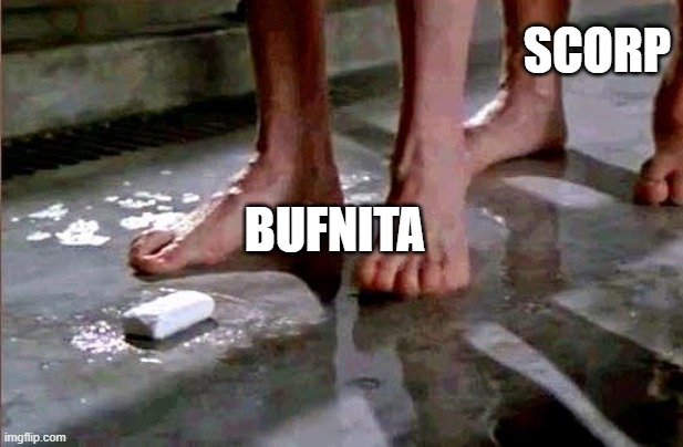 soap | SCORP; BUFNITA | image tagged in drop the soap | made w/ Imgflip meme maker