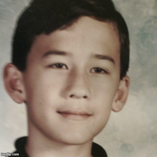 Markiplier as kid. He looks tired of everyone's crap. lol | image tagged in markiplier | made w/ Imgflip meme maker