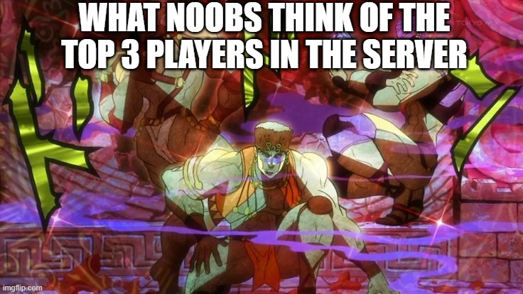 The Aztec Gods of Fitness | WHAT NOOBS THINK OF THE TOP 3 PLAYERS IN THE SERVER | image tagged in the aztec gods of fitness | made w/ Imgflip meme maker
