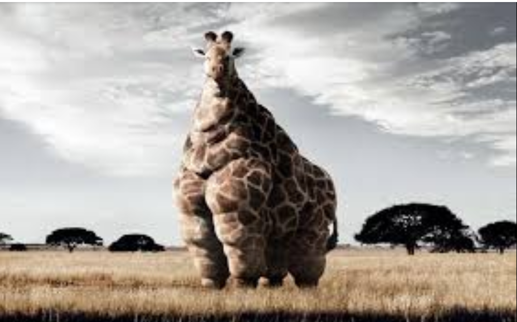 High Quality Chonk giraffe Blank Meme Template