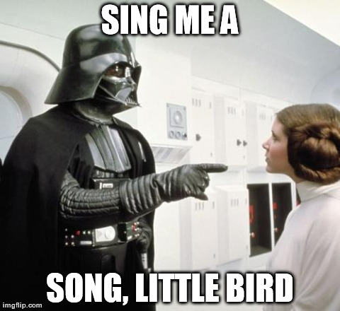 SING ME A SONG, LITTLE BIRD | image tagged in sing me a song | made w/ Imgflip meme maker