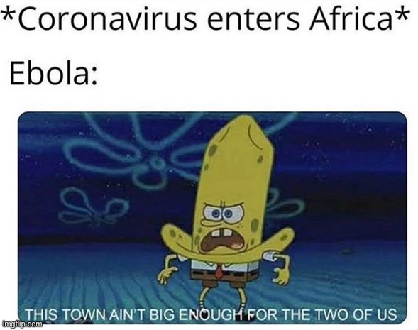image tagged in funny,funny memes,coronavirus,africa,spongebob | made w/ Imgflip meme maker