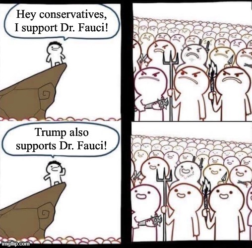 It’s not about Left vs. Right anymore. It's about science vs. denialism. | image tagged in trump,trump supporters,covid-19,social distancing,coronavirus,science | made w/ Imgflip meme maker