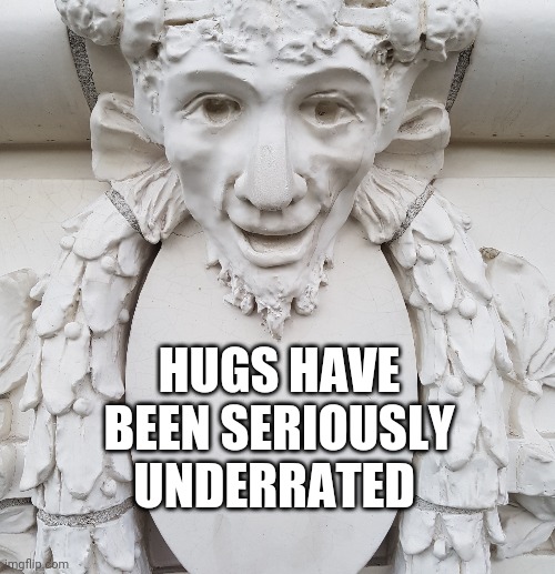 Philosobserver | HUGS HAVE BEEN SERIOUSLY UNDERRATED | image tagged in philosobserver | made w/ Imgflip meme maker