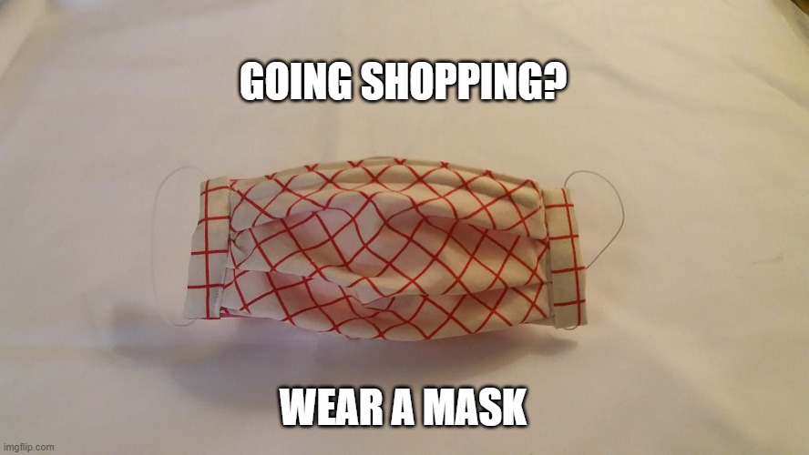 going shopping? wear a mask | GOING SHOPPING? WEAR A MASK | image tagged in fun,safety first,protection,coronavirus | made w/ Imgflip meme maker