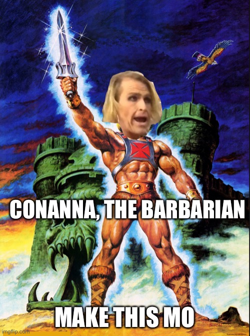 He Ma'am | CONANNA, THE BARBARIAN; MAKE THIS MOVIE | image tagged in he ma'am | made w/ Imgflip meme maker