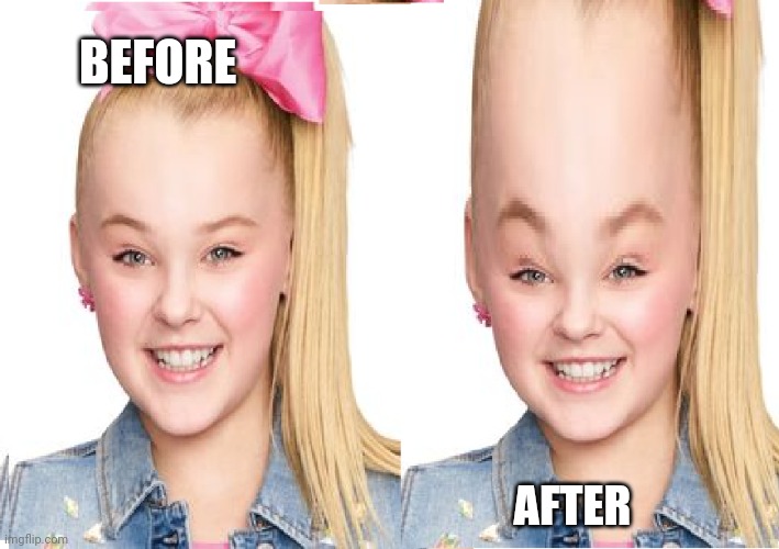 Before and after quarantine | BEFORE; AFTER | image tagged in memes,jojo,big forehead,forehead | made w/ Imgflip meme maker