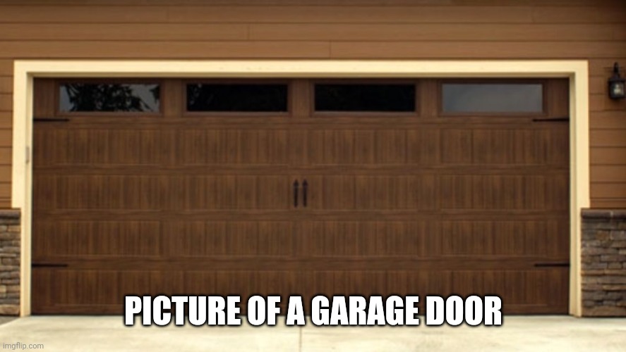 Wholesome meme | PICTURE OF A GARAGE DOOR | image tagged in garage door | made w/ Imgflip meme maker