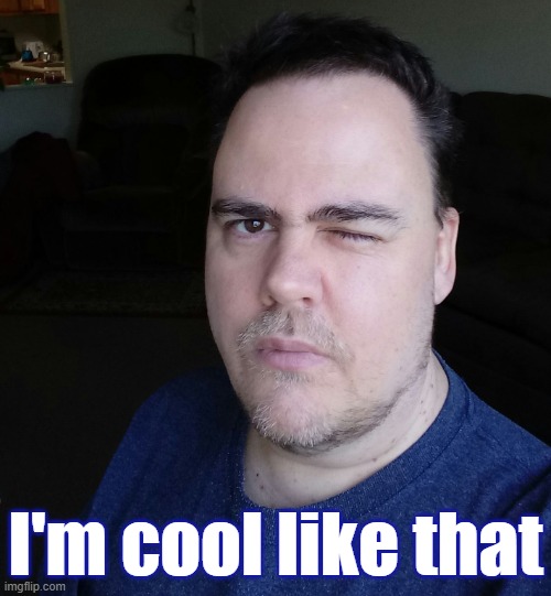 wink | I'm cool like that | image tagged in wink | made w/ Imgflip meme maker