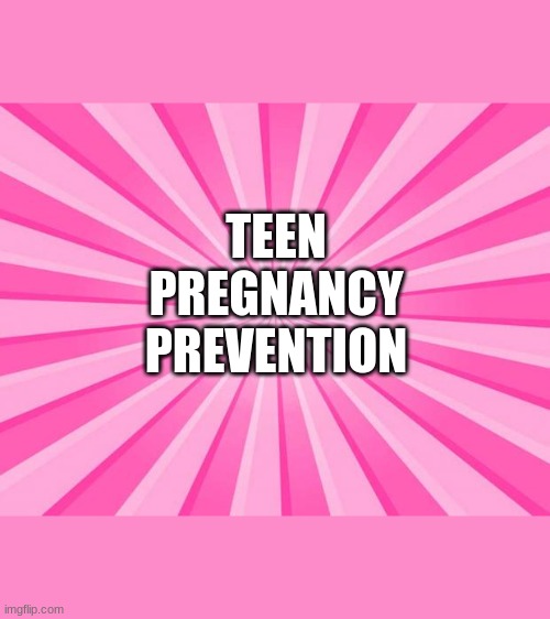 Pink Blank Background | TEEN
PREGNANCY
PREVENTION | image tagged in pink blank background | made w/ Imgflip meme maker