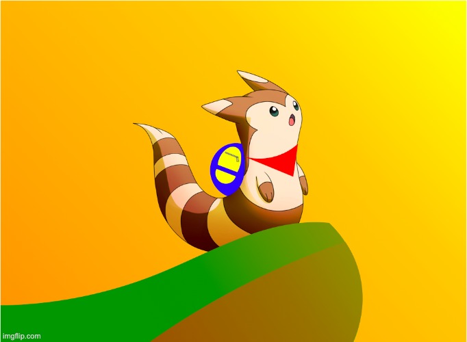 My little boi of walcc | image tagged in art,furret,walcc,original character,stop reading the tags | made w/ Imgflip meme maker