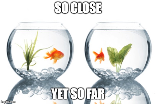 hi | SO CLOSE; YET SO FAR | image tagged in aaaaand its gone | made w/ Imgflip meme maker