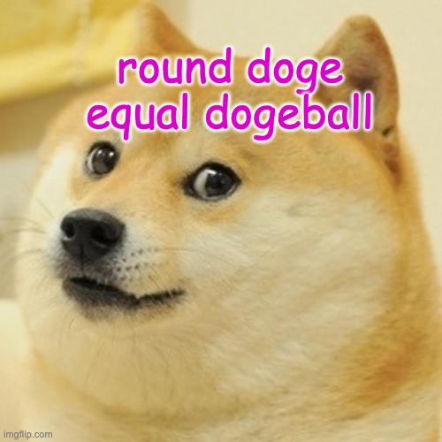 Doge Meme | round doge equal dogeball | image tagged in memes,doge | made w/ Imgflip meme maker
