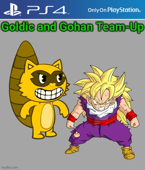 Goldic and Gohan Team-Up | made w/ Imgflip meme maker