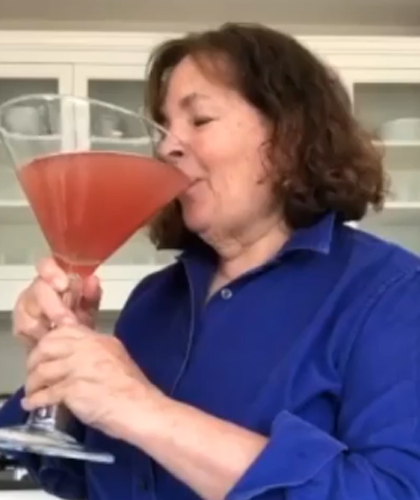 High Quality Ina garten drinking a giant drink Blank Meme Template