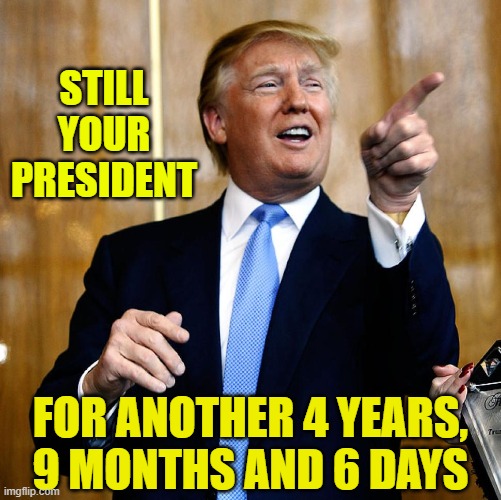 Too bad the Dems don't have a viable candidate in 2020 | STILL YOUR PRESIDENT; FOR ANOTHER 4 YEARS, 9 MONTHS AND 6 DAYS | image tagged in donal trump birthday | made w/ Imgflip meme maker