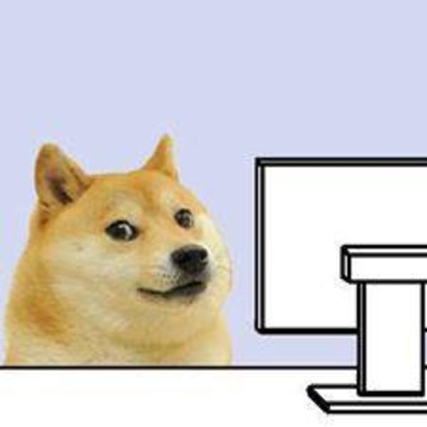 Doge Computer Blank Meme Template