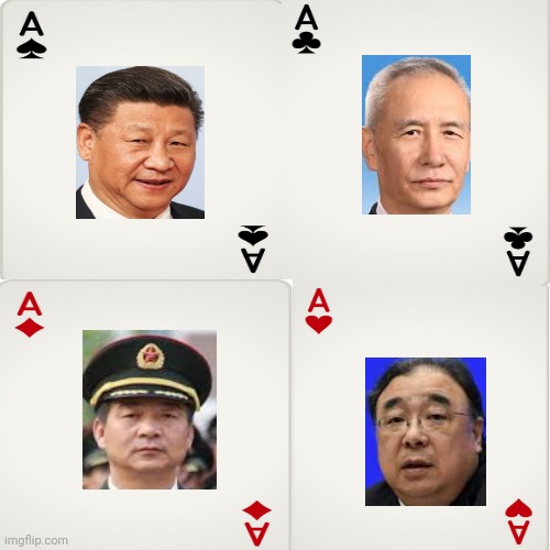 The CCP Deck Of Cards | image tagged in memes,china,war | made w/ Imgflip meme maker