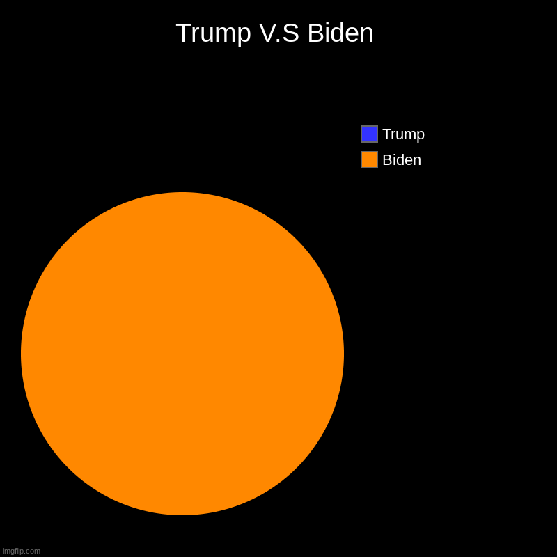 Trump V.S Biden | Biden, Trump | image tagged in charts,pie charts | made w/ Imgflip chart maker
