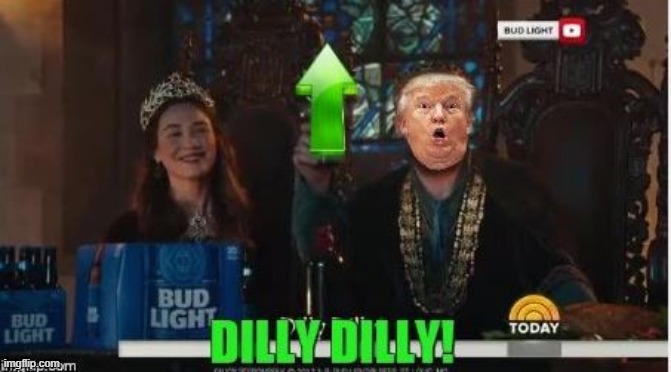 trump dilly | image tagged in trump dilly | made w/ Imgflip meme maker