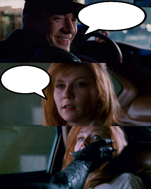 Eddie Brock Driving Blank Meme Template