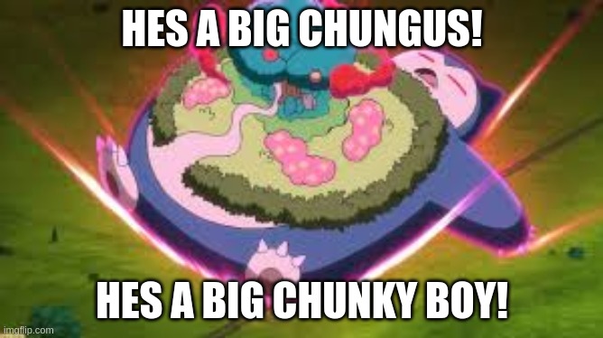 HES A BIG CHUNGUS! HES A BIG CHUNKY BOY! | made w/ Imgflip meme maker