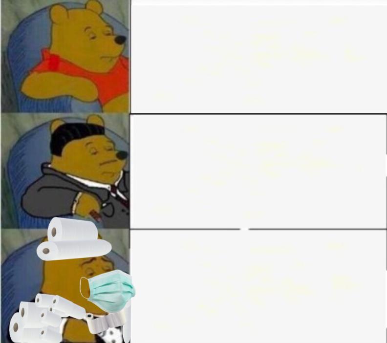 fancy toilet paper pooh Blank Meme Template