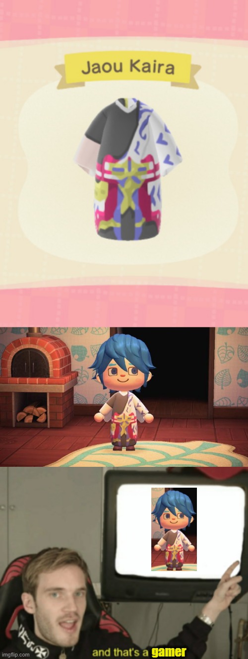 Or a fangirl I guess | gamer | image tagged in gamer,fangirl,kaira,all hail the snake king,jaou kaira,animal crossing | made w/ Imgflip meme maker