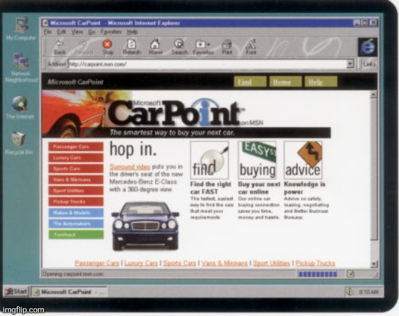 Microsoft CarPoint | image tagged in microsoft carpoint | made w/ Imgflip meme maker