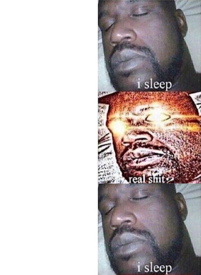 sleeping shaq go back to sleep Blank Meme Template
