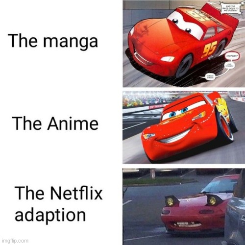 lol | image tagged in cars,lightning mcqueen,funny,lol | made w/ Imgflip meme maker