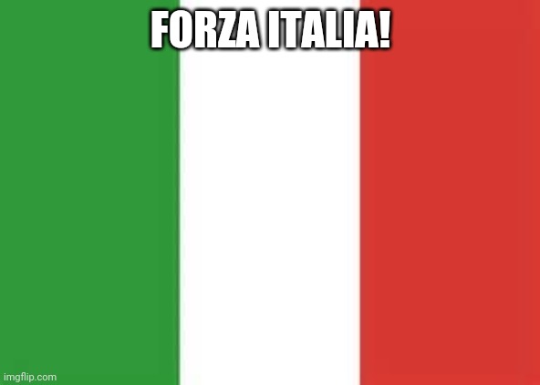 italy flag | FORZA ITALIA! | image tagged in italy flag | made w/ Imgflip meme maker