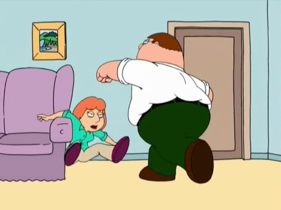 High Quality Peter punches Lois out Blank Meme Template