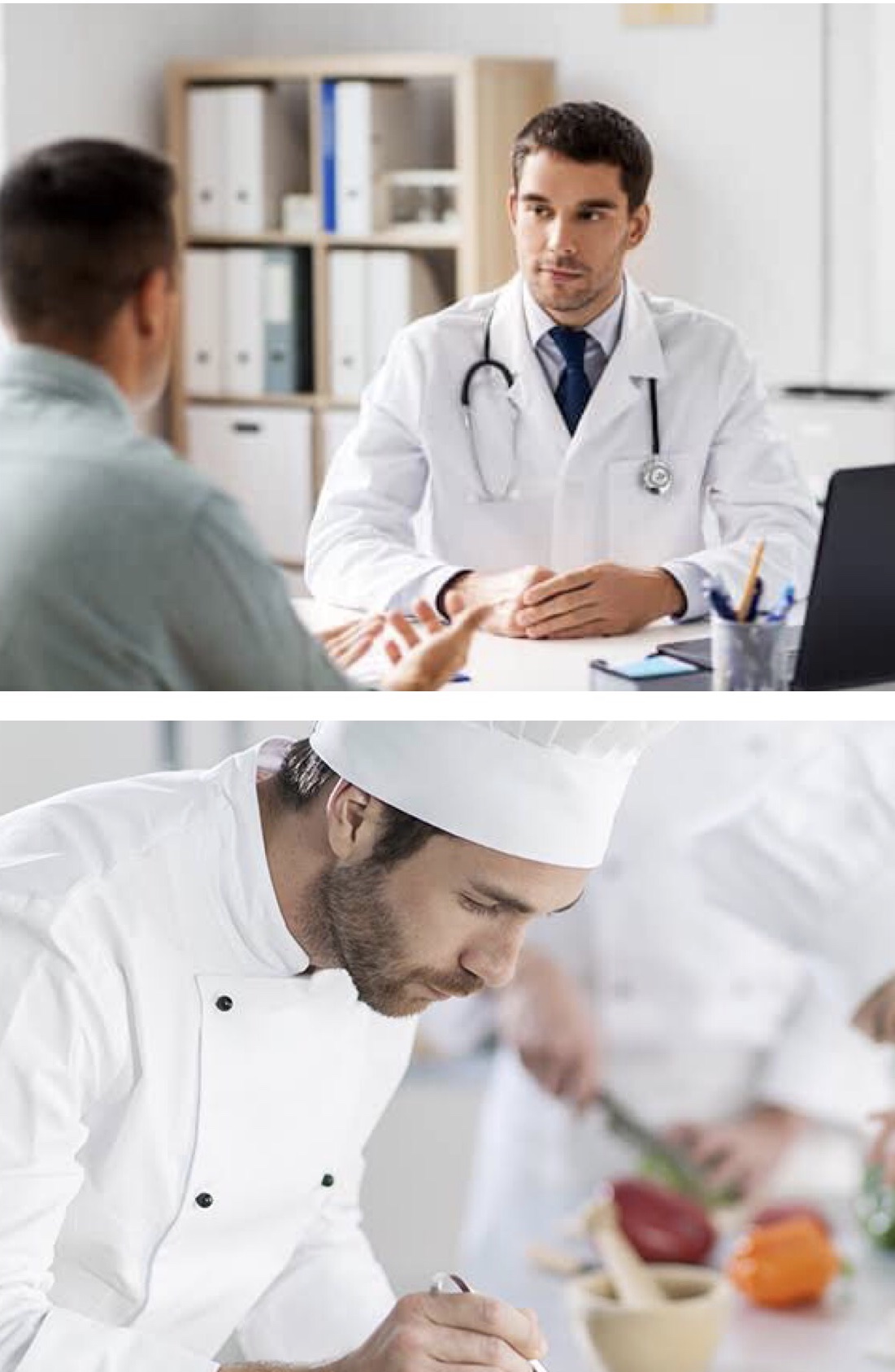Doctor to chef Blank Meme Template