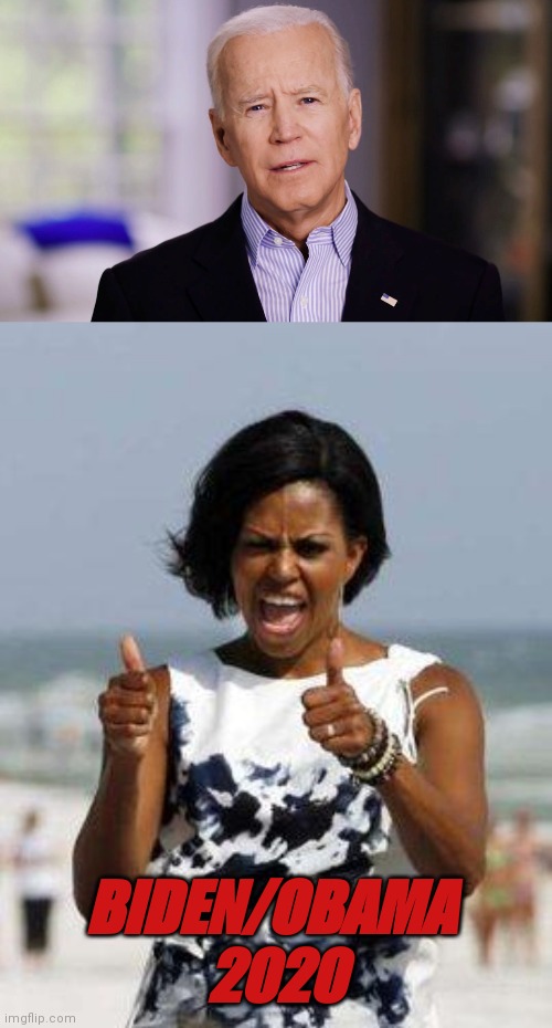 BIDEN/OBAMA 
2020 | image tagged in michelle obama approves,joe biden 2020 | made w/ Imgflip meme maker