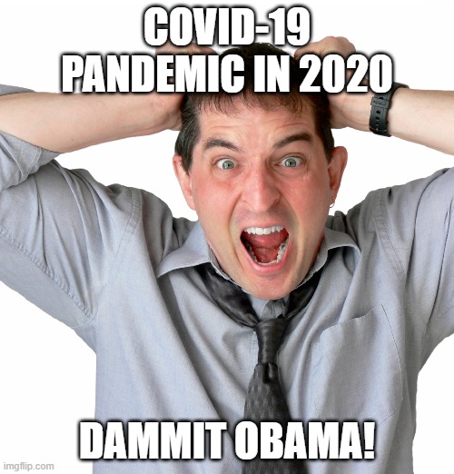 COVID-19 PANDEMIC IN 2020; DAMMIT OBAMA! | made w/ Imgflip meme maker