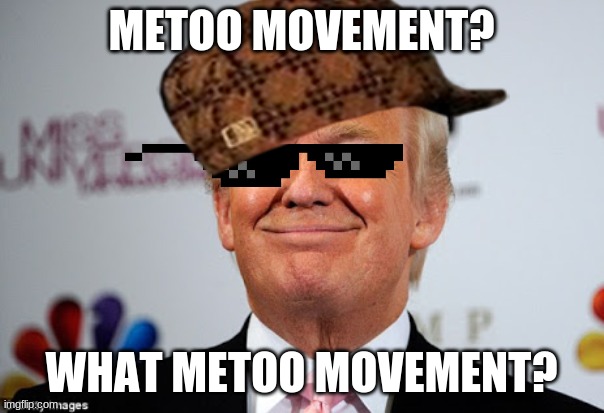 Donald trump approves | METOO MOVEMENT? WHAT METOO MOVEMENT? | image tagged in donald trump approves | made w/ Imgflip meme maker