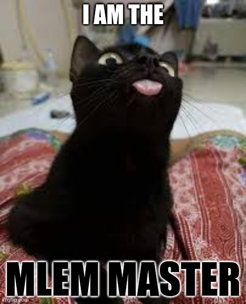 mlem master | I AM THE; MLEM MASTER | image tagged in funny memes | made w/ Imgflip meme maker