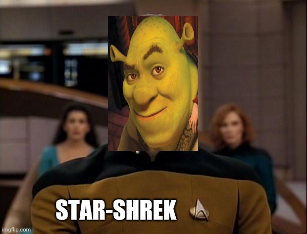 Star trek data | STAR-SHREK | image tagged in star trek data | made w/ Imgflip meme maker