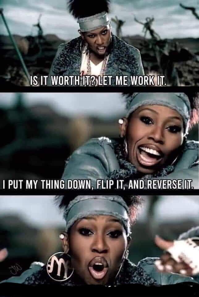 Missy Elliott Work It Blank Meme Template