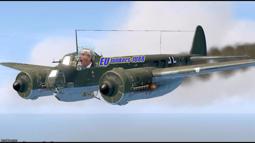 @ #DAGADAGADAGADAG | Junkers-JU88; EU | image tagged in junk,plane,eu,angela merkel,european union,marxism | made w/ Imgflip meme maker