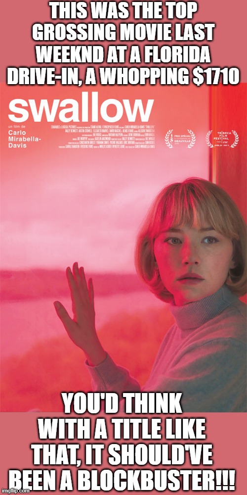 Highest Grossing Film??? | THIS WAS THE TOP GROSSING MOVIE LAST WEEKND AT A FLORIDA DRIVE-IN, A WHOPPING $1710; YOU'D THINK WITH A TITLE LIKE THAT, IT SHOULD'VE BEEN A BLOCKBUSTER!!! | image tagged in movie poster | made w/ Imgflip meme maker