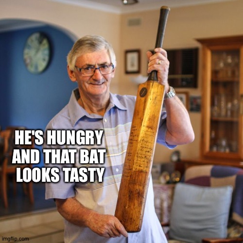 HE'S HUNGRY 
AND THAT BAT 
LOOKS TASTY | made w/ Imgflip meme maker